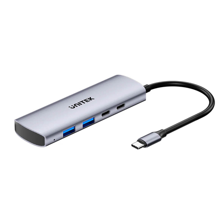 Unitek Hub 4w1 USB-C 10 Gbps, 2x USB-A i 2x USB-C H1112DGY01 (H1112DGY01)