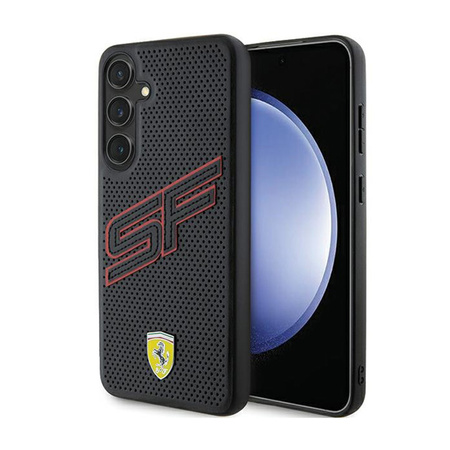 Ferrari Big SF Perforated - Etui Samsung Galaxy S24 (czarny) (FEHCS24SPINK)