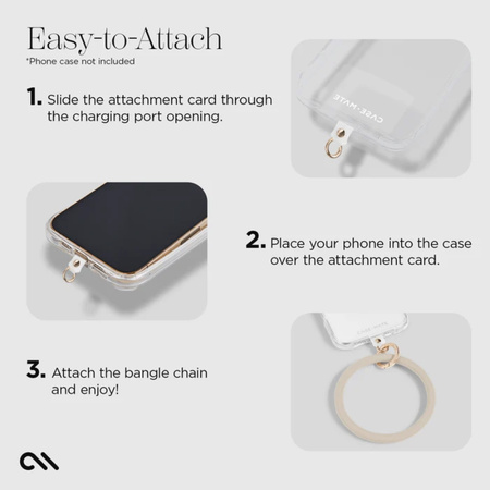 Case-Mate Phone Bangle - Bransoletka na nadgarstek do smartfona (Nude) (CM056192-05)