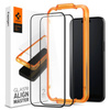 Spigen Alm Glass FC 2-Pack - Szkło hartowane do iPhone 15 2 szt (Czarna ramka) (AGL06906)