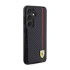 Ferrari Carbon Printed Line - Etui Samsung Galaxy S24+ (czarny) (FEHCS24MN3DUR)