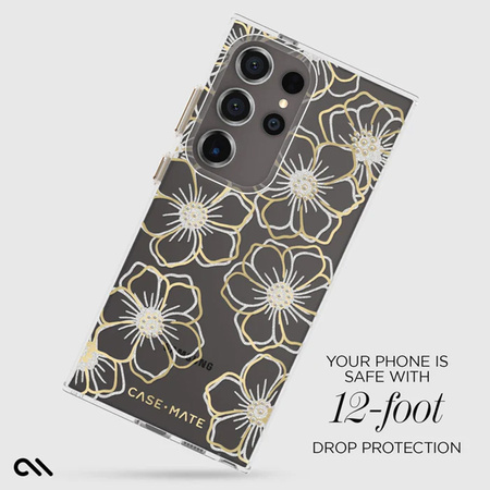 Case-Mate Floral Gems - Etui Samsung Galaxy S24 Ultra (Gold) (CM053436)