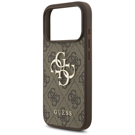 Guess 4G Big Logo - Etui iPhone 17 Pro (brązowy) (GUHCP17L4GMGBR)