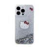 Hello Kitty Liquid Glitter Charms Kitty Head - Etui iPhone 15 Pro Max (srebrny) (HKHCP15XLIKHET)