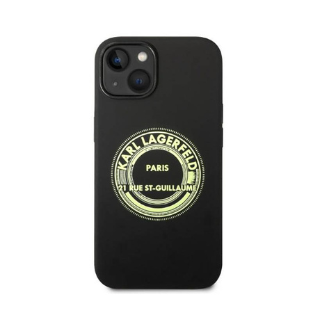 Karl Lagerfeld Silicone RSG - Etui iPhone 14 Plus (czarny) (KLHCP14MSRSGRCK)