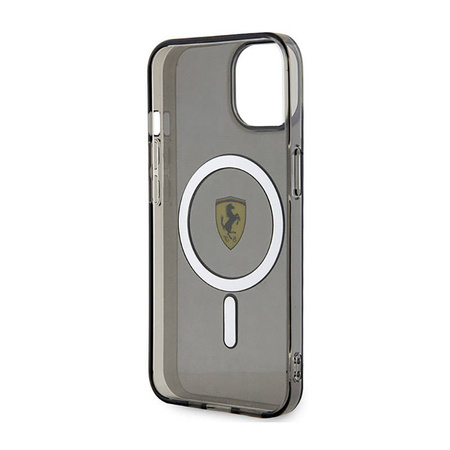Ferrari Translucent MagSafe - Etui iPhone 14 (Czarny) (FEHMP14SURKK)