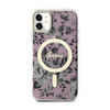 Guess Flower MagSafe - Etui iPhone 11 (Różowy) (GUHMN61HCFWSP)