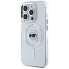 Karl Lagerfeld IML Metal Karl Head MagSafe - Etui do iPhone 15 Pro Max (biały) (KLHMP15XHLSKIH)