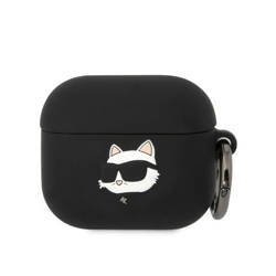 Karl Lagerfeld Silicone NFT Choupette Head 3D - Etui AirPods 3 (czarny) (KLA3RUNCHK)