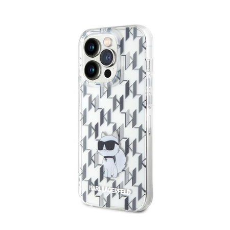 Karl Lagerfeld Monogram Choupette - Etui iPhone 15 Pro Max (przezroczysty) (KLHCP15XHNCMKLT)
