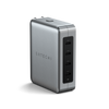Satechi 4-Port GaN Travel Charger - ładowarka podróżna 145W  z 4 adapterami do gniazdek - US, UK, EU, AS (4x USB-C) (ST-W145GTM)