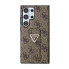 Guess Grip Stand 4G Triangle Strass Logo - Etui Samsung Galaxy S24 Ultra (brązowy) (GUHCS24LPGS4TDW)