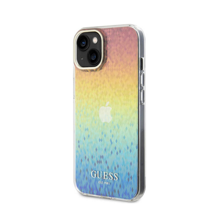 Guess IML Faceted Mirror Disco Iridescent - Etui iPhone 15 (Iridescent) (GUHCP15SHDECMI)