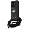 Guess 4G Big Logo Cord Strap Crossbody - Etui do iPhone 16 Pro Max (czarny) (GUHCP16XP4GMGCRK)