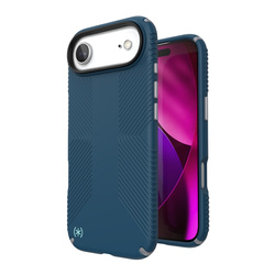 Speck Presidio2 Grip MagSafe - Etui iPhone Air (Deep Sea / Silver Metallic / Spell Blue) (150967-3261)
