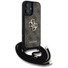 Guess 4G Big Logo Cord Strap Crossbody - Etui do iPhone 16 (brązowy) (GUHCP16SP4GMGCRW)