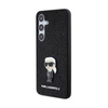 Karl Lagerfeld Fixed Glitter Ikonik Logo Metal Pin - Etui Samsung Galaxy S24 (czarny) (KLHCS24SGKNPSK)