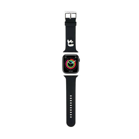 Karl Lagerfeld 3D Rubber Karl Head NFT - Pasek do Apple Watch 38/40/41 mm (czarny) (KLAWMSLKNK)