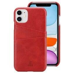 Crong Neat Cover - Etui iPhone 11 Pro z kieszeniami (czerwony) (CRG-NTC-IPH11P-RED)