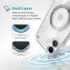Speck Presidio Perfect-Clear Grip ClickLock & MagSafe - Etui iPhone 16 Plus (Clear / Chrome Finish / Serene Silver) (150716-3199)