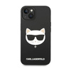 Karl Lagerfeld Choupette Head MagSafe Silicone - Etui iPhone 14 Plus (czarny) (KLHMP14MSLCHBK)