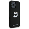 Karl Lagerfeld Silicone Choupette Head Print MagSafe - Etui iPhone 16 Pro (czarny) (KLHMP16LSCHPPLK)