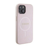 Guess Saffiano MagSafe - Etui iPhone 15 Plus (różowy) (GUHMP15MPSAHMCP)