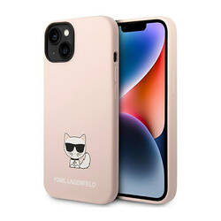 Karl Lagerfeld Choupette Body - Etui iPhone 14 Plus (jasnoróżowy) (KLHCP14MSLCTPI)