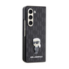 Karl Lagerfeld NFT Saffiano Monogram Ikonik Pin - Etui Samsung Galaxy Z Fold 5 (czarny) (KLHCZFD5SAPKINPK)