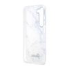 Guess Marble Collection - Etui Samsung Galaxy S23+ (biały) (GUHCS23MPCUMAH)