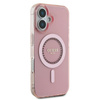 Guess IML Rhinestones MagSafe - Etui iPhone 16 (różowy) (GUHMP16SPFTDTEP)