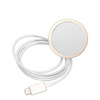 Guess Bundle Pack MagSafe 4G - Zestaw etui + ładowarka MagSafe iPhone 14 (niebieski/złoty) (GUBPP14SH4EACSB)