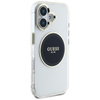 Guess IML Metal Colored Circle Classic Logo MagSafe - Etui do iPhone 16 (czarny) (GUHMP16SHTDRCEDK)