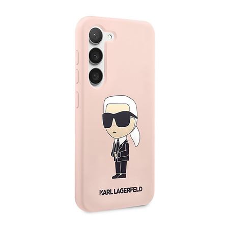 Karl Lagerfeld Silicone NFT Ikonik - Etui Samsung Galaxy S23+ (różowy) (KLHCS23MSNIKBCP)