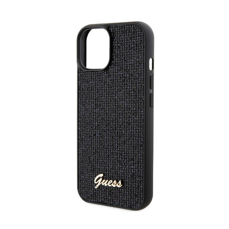 Guess Disco Metal Script - Etui iPhone 14 (czarny) (GUHCP14SPMSDGSK)