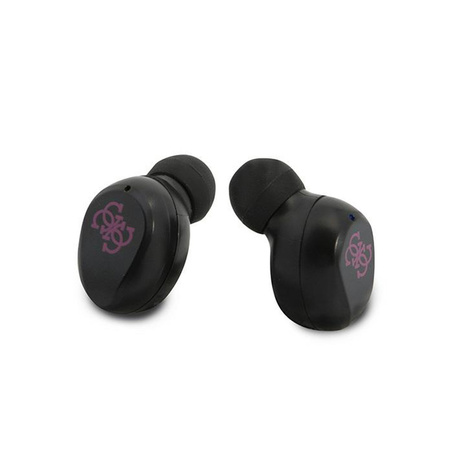Guess True Wireless Earphones BT5.0 5H - Słuchawki TWS + etui ładujące (magenta) (GUTWST31EM)
