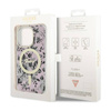 Guess Flower MagSafe - Etui iPhone 14 Pro (Różowy) (GUHMP14LHCFWSP)
