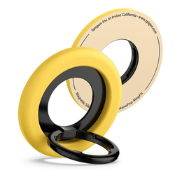 Spigen Nano Pop MagSafe Phone Ring - Magnetyczny uchwyt na palec z funkcją podstawki (Mango Yellow) (AMP09027)