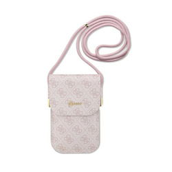 Guess 4G Metal Script Logo - Torebka crossbody na telefon (różowy) (GUOWBP4SNSP)