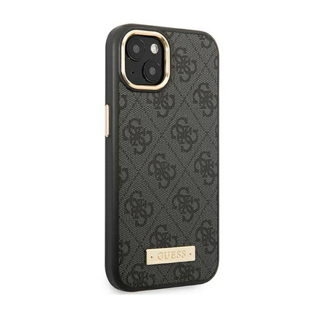 Guess 4G Logo Plate MagSafe - Etui iPhone 14 Plus (czarny) (GUHMP14MU4GPRK)