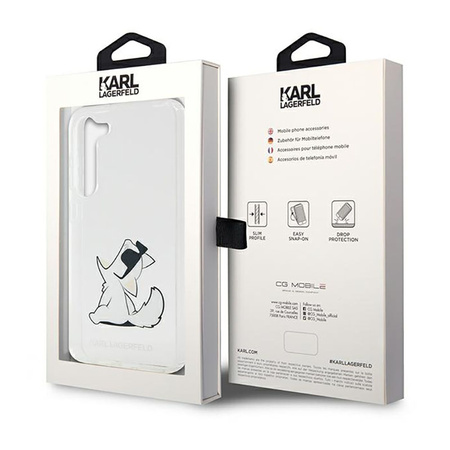 Karl Lagerfeld Choupette Fun - Etui Samsung Galaxy S23+ (przezroczysty) (KLHCS23MCFNRC)