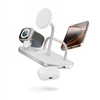 Zens 4-1 Wireless Charger 60W - bezprzewodowa ładowarka Qi2 do trzech urządzeń (60W), z możliwością ładowania czwartego urządzenia przez kabel (white) (ZEDC29W/00)