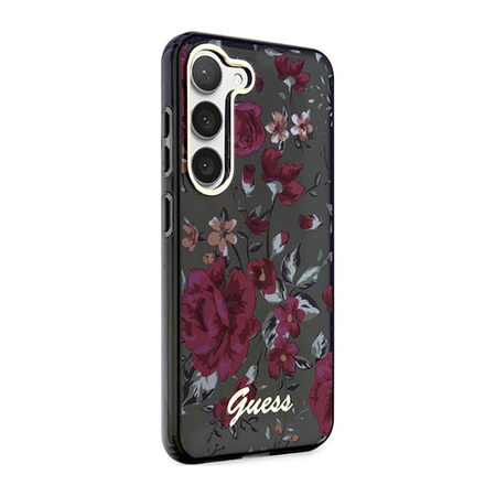 Guess Flower Collection - Etui Samsung Galaxy S23+ (khaki) (GUHCS23MHCFWSA)