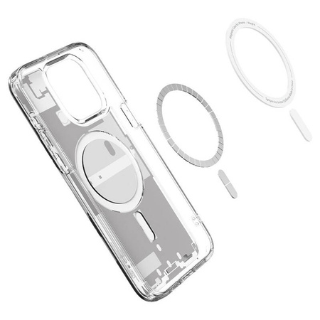 Spigen Ultra Hybrid Mag MagSafe - Etui do iPhone 15 Pro (Zero One White) (ACS07036)