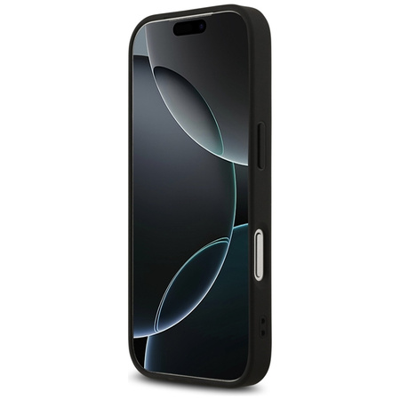 Guess 4G Printed Stripes MagSafe - Etui iPhone 17 Pro (czarny) (GUHMP17LP4RPSK)