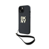 DKNY Wrist Strap Stock Logo - Etui iPhone 15 Plus (czarny) (DKHCP15MPBSWSK)