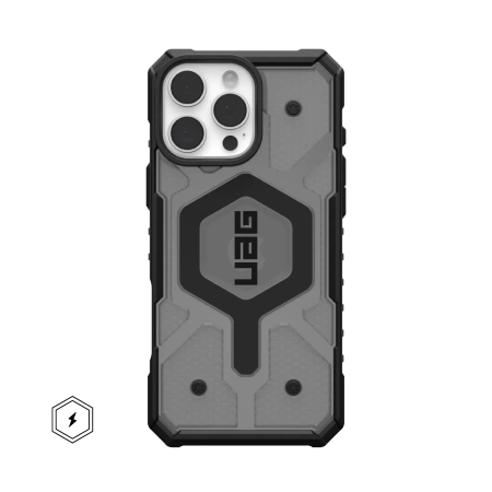 UAG Pathfinder Clear Magsafe - obudowa ochronna do iPhone 16 Pro Max kompatybilna z MagSafe (popiół) (114465113131)