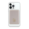Guess 4G Strassed Metal Logo MagSafe - Power Bank indukcyjny 3000 mAh 5W MagSafe (złoty) (GUPBM3AL4DMD)