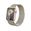 Crong Milano Steel – Pasek ze stali nierdzewnej do Apple Watch 44/45/46/49 mm (szampański) (CRG-44MST-CHP)