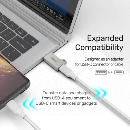 Unitek adapter USB-A na USB-C 3.1 Gen1 (A1034NI)
